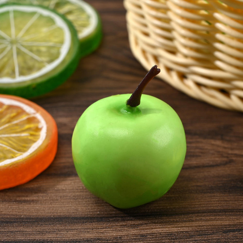 20 tk Punase/rohelise mini kunstliku õuna võltsvilja simulatsiooniga elutruu dekoratiivkaunistus Koduköök Peo jõulukaunistus 2022