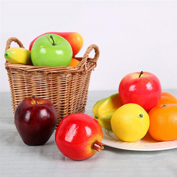 12Piece Lot Εορταστικές προμήθειες Τεχνητή διακόσμηση Φρούτα Bubble Mini Simulation Fruit Apple Orange Lemon Set Model Crafts