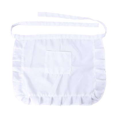 1tk Köögipõll, pits rinnatükk, neiu kostüüm, pool vöökoht taskuga, köögipeo soodustused naistele ettekandja must valge A50