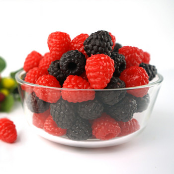 10 τμχ Προσομοίωση Fake Raspberry Artificial Fruit Bilberry Cabinet Home Display Decoration Photography Props
