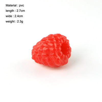 10 gab. Simulācijas viltotu aveņu mākslīgo augļu melleņu skapis Mājas displeja dekorēšana agrīnās izglītības fotografēšanas rekvizīti