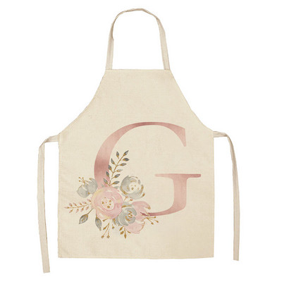 Roosade tähtedega mustriga laste põll köök küpsetustarvikud varrukateta puuvillased linased põlled naisele koduseks toiduvalmistamiseks põll 65x53cm