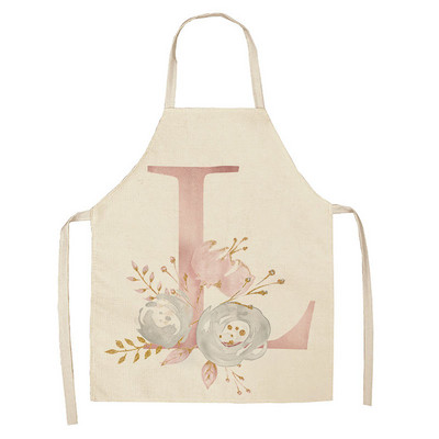 Roosade tähtedega mustriga laste põll köök küpsetustarvikud varrukateta puuvillased linased põlled naisele koduseks toiduvalmistamiseks põll 65x53cm