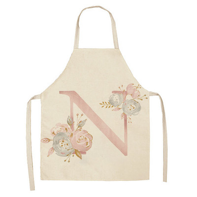 Roosade tähtedega mustriga laste põll köök küpsetustarvikud varrukateta puuvillased linased põlled naisele koduseks toiduvalmistamiseks põll 65x53cm