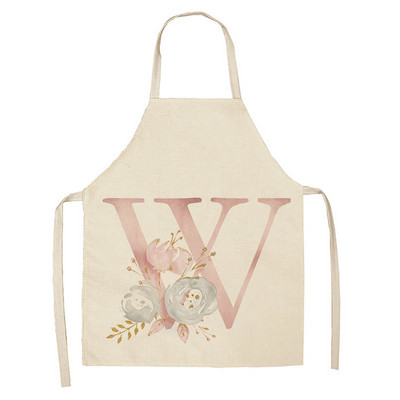 Roosade tähtedega mustriga laste põll köök küpsetustarvikud varrukateta puuvillased linased põlled naisele koduseks toiduvalmistamiseks põll 65x53cm