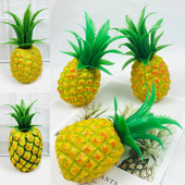 Simulatsiooni plastist ananassi mudel Loominguline kunstlik puu kodupoe kaunistus fotograafia jaoks võlts ananassi viljade rekvisiidid