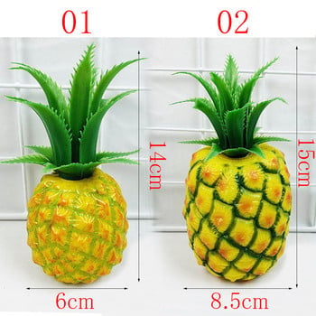 Симулационен пластмасов модел на ананас Творчески изкуствени плодове Декорация на домашен магазин за фотография Реквизит от фалшиви плодове Ananas