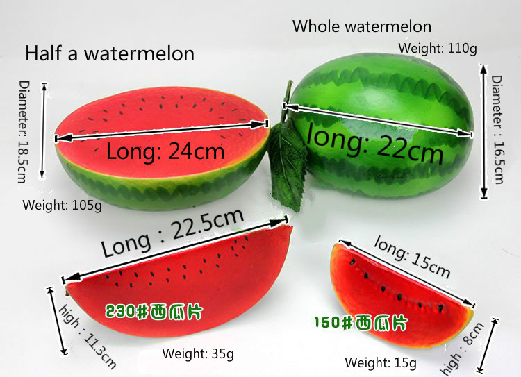 1 τεμ. Τεχνητό δημιουργικό ψεύτικο φρούτο προσομοίωση καρπούζι Στολίδι χειροτεχνία φαγητού Φωτογραφία σκηνικά για παιδιά Δώρα προσχολικής εκπαίδευσης