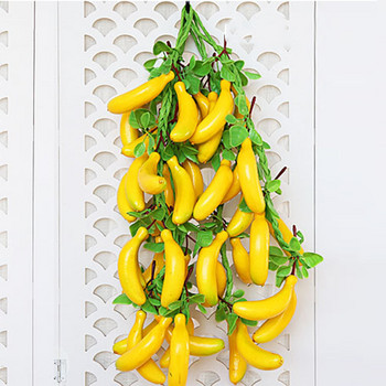 Νέα τεχνητή προσομοίωση Τροφίμων Λαχανικά Φρούτα PU Ψεύτικα λεμόνι ροδάκινο μπανάνα λαχανικά για διακόσμηση κήπου εστιατορίου σπιτιού
