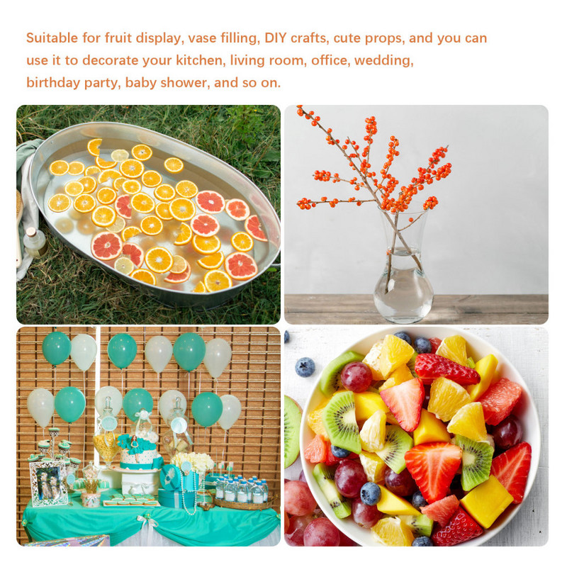 Fructe de simulare Lămâie artificială Căpșuni Ornamente de pepene verde Frumos PVC moale Mixt Roșu Verde Decor pentru petreceri acasă