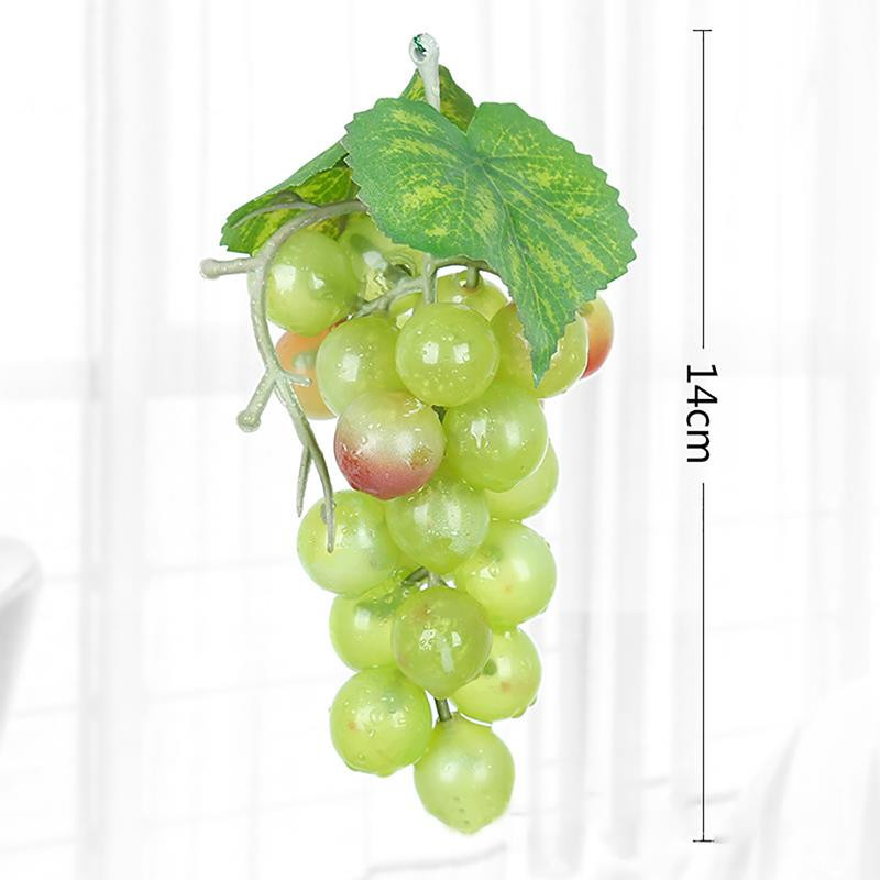 2 ķekaru mākslīgi reālistiski vīnogu dekori, radoši 24 graudi, dabisks viltotu vīnogu fotografēšanas rekvizīts mākslīgo augļu dekors