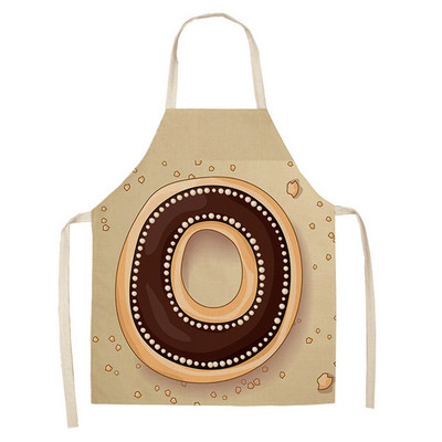 1 τεμ. Επιστολή εκτύπωσης ποδιά κουζίνας Αμάνικη Βαμβακερή λινή Παιδική ποδιά για γυναίκες που μαγειρεύουν Ψήσιμο Bbq Εργαλεία καθαρισμού σπιτιού Delantal