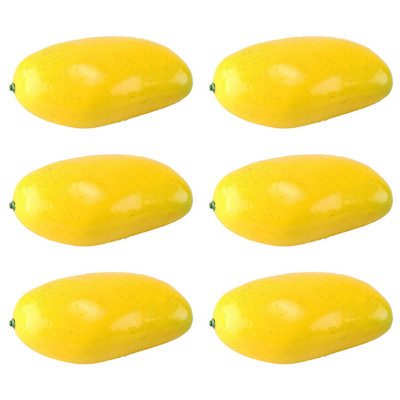 1/6 KOM Realistično umjetno zeleno voće Kruška Kuhinjski realistični lažni prikaz hrane Dekoracija doma Supermarket Rekviziti za restorane