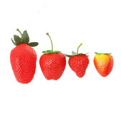 Plastikust kunstlik võltsmaasikassimulatsioon puu-jõulukaunistused fotograafia rekvisiidid, 5-20 tk