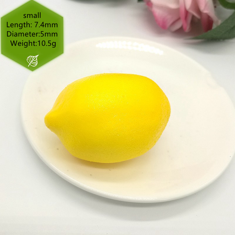 2 buc Artificial Fals Galben Verde Lămâie Plastic Simulare Fructe Bucătărie Grădină Grădină Nuntă Decor Alimentare Rechizite pentru petreceri festive