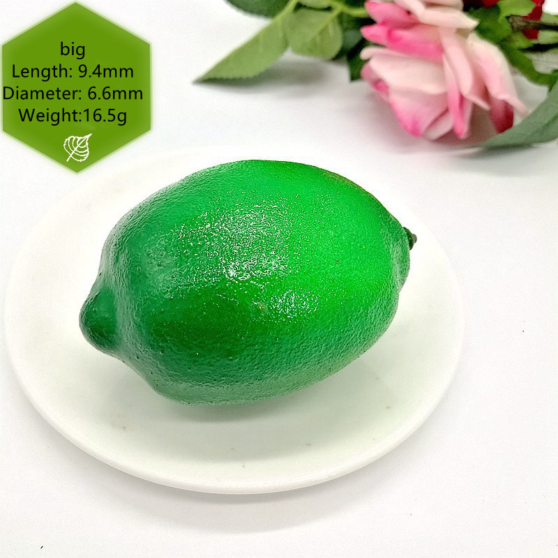 2 buc Artificial Fals Galben Verde Lămâie Plastic Simulare Fructe Bucătărie Grădină Grădină Nuntă Decor Alimentare Rechizite pentru petreceri festive