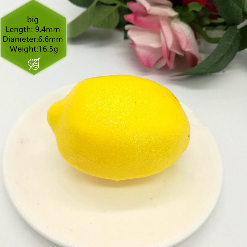 2 buc Artificial Fals Galben Verde Lămâie Plastic Simulare Fructe Bucătărie Grădină Grădină Nuntă Decor Alimentare Rechizite pentru petreceri festive