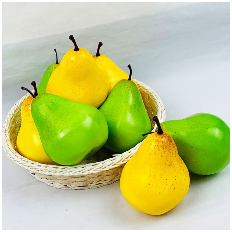 5 TK 8 cm kunstlikud puuviljad pirnid jõulud Halloweeni uusaasta festivalipidu kodukaunistus võltsviljad toidufotograafia rekvisiidid