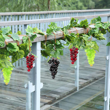 Κρεμαστά τεχνητά σταφύλια DIY τεχνητά φρούτα Πλαστικά ψεύτικα φρούτα για διακόσμηση κήπου σπιτιού Χριστουγεννιάτικες προμήθειες γάμου