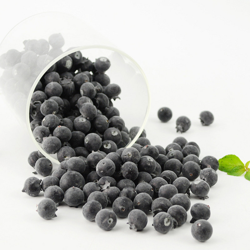 50 tk Kunstlik võltsmustika simulatsioon puu käsitöö võltspuuvilja kodukaunistus jõulupulmapeo kaunistus