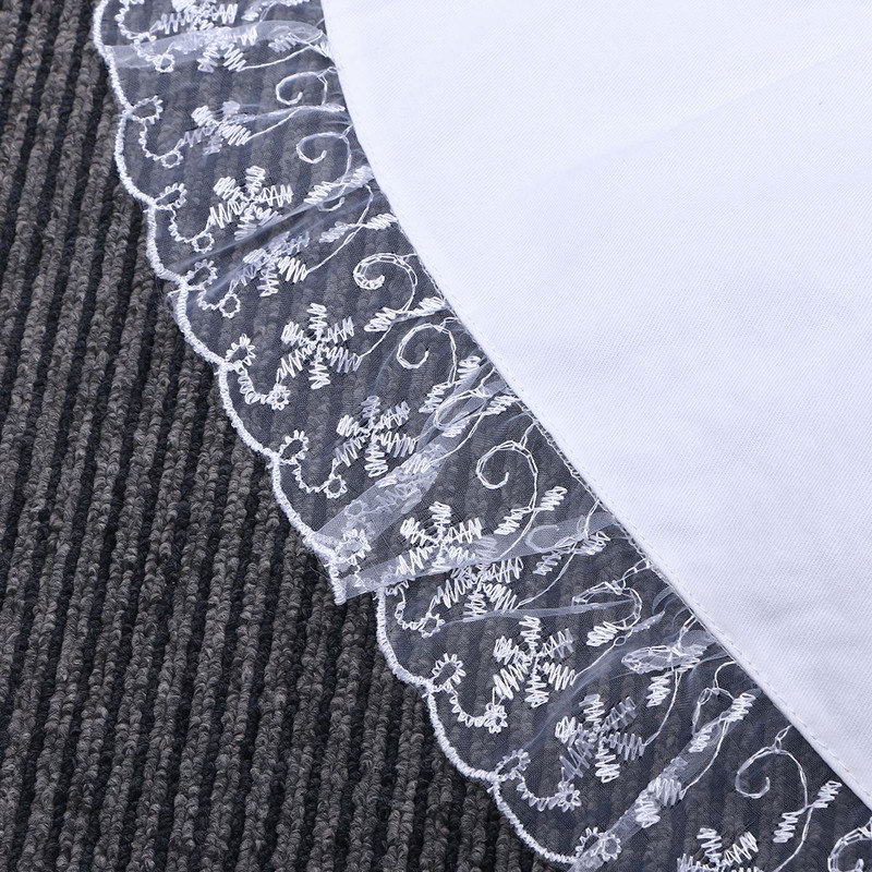 1 tk puuvillane vööpõll pits lühike põll kodune teenija ettekandja kohvik teenindaja ettekandja põll kokk poolpikk põll personaliriided