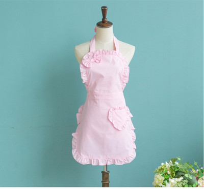 Moteriška virtuvės prijuostė vandeniui atspari medvilninė rožinė prijuostė pardavėjams Padavėjų virtuvės nauji virtuvės reikmenys