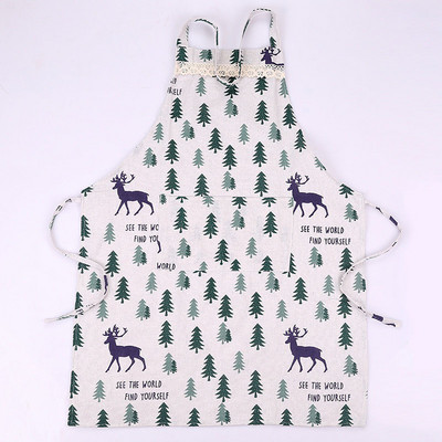 Geomeetrilised kollased mustad ruudud Puuvillane linane põll Naine täiskasvanutele mõeldud pudipõlled Kodused toiduvalmistamine Küpsetamine Puhastuspõlled Köögitarvikud 46096