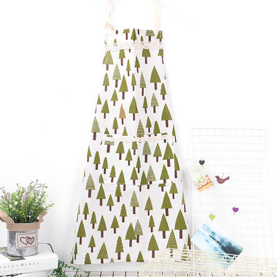 Geomeetrilised kollased mustad ruudud Puuvillane linane põll Naine täiskasvanutele mõeldud pudipõlled Kodused toiduvalmistamine Küpsetamine Puhastuspõlled Köögitarvikud 46096