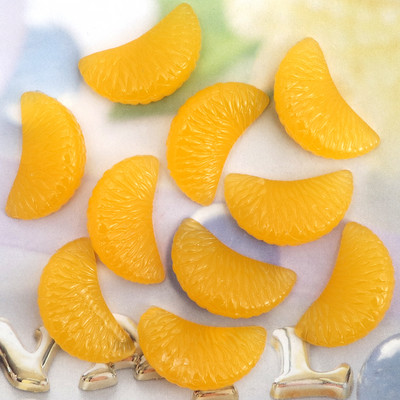 20 τμχ Resin Simulation Orange Artificial Fruits Miniature Ornaments for DIY Crafts Wedding Home Decoration Photography Props