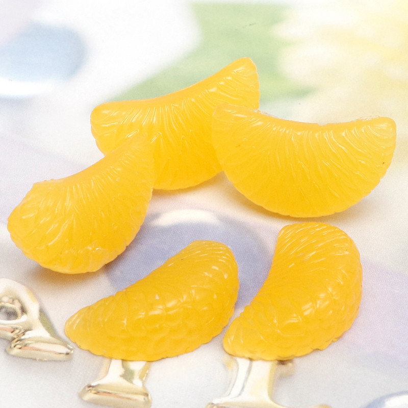 20 τμχ Resin Simulation Orange Artificial Fruits Miniature Ornaments for DIY Crafts Wedding Home Decoration Photography Props