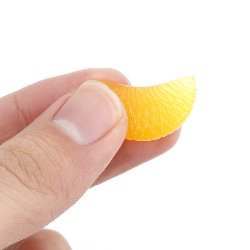 20 τμχ Resin Simulation Orange Artificial Fruits Miniature Ornaments for DIY Crafts Wedding Home Decoration Photography Props