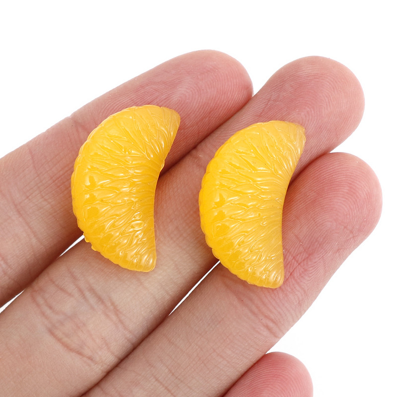 20 τμχ Resin Simulation Orange Artificial Fruits Miniature Ornaments for DIY Crafts Wedding Home Decoration Photography Props