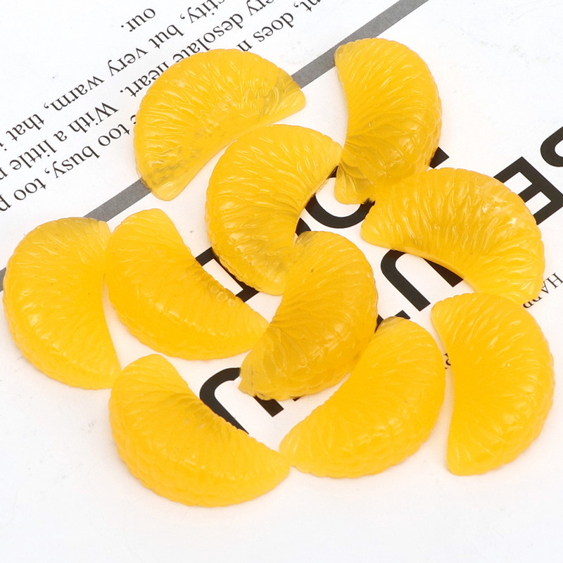 20 τμχ Resin Simulation Orange Artificial Fruits Miniature Ornaments for DIY Crafts Wedding Home Decoration Photography Props