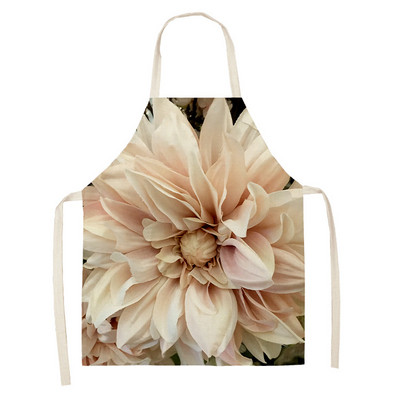 Roosa roosi lillemuster Köök Varrukateta põll Puuvillane Linane rinnatükk Kodumajapidamises naistele määrdumisvastane puhastus küpsetustarvikud Delantal