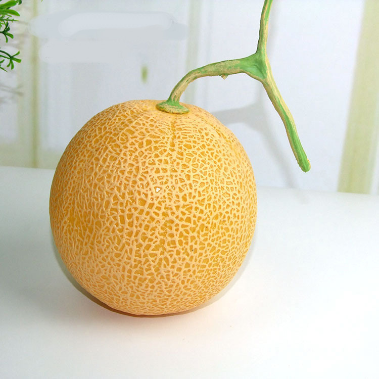 Dekoratiivsed kunstlikud puuviljad kollane roheline hami melon värske kauplus Restorani sisustus suur suurus DEC531