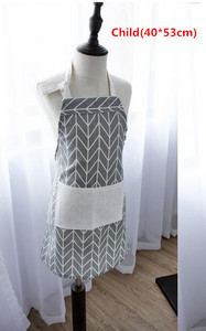 Uus mood Vanem-laps Reguleeritav puuvillane lina kvaliteetne köögipõll Mehed Naised Söögitegemiseks Küpsetamine Restoran Pinafore