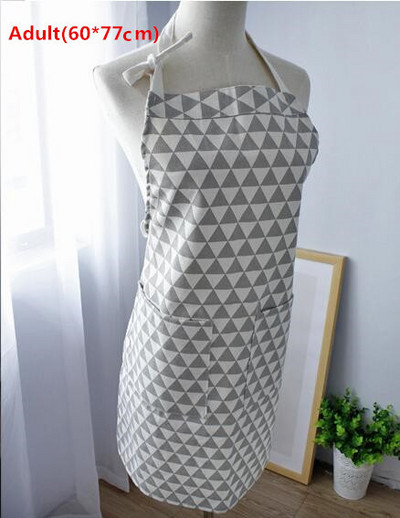 Uus mood Vanem-laps Reguleeritav puuvillane lina kvaliteetne köögipõll Mehed Naised Söögitegemiseks Küpsetamine Restoran Pinafore