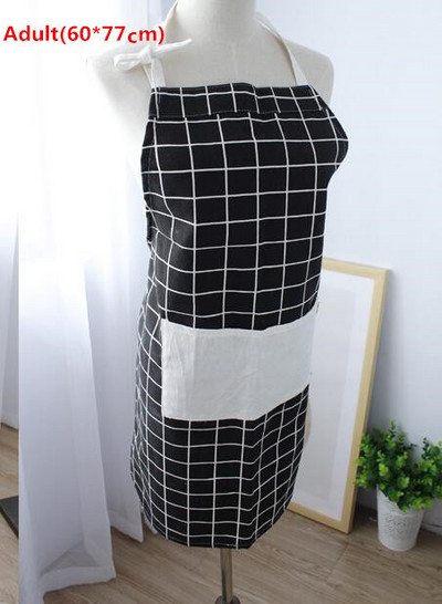 Uus mood Vanem-laps Reguleeritav puuvillane lina kvaliteetne köögipõll Mehed Naised Söögitegemiseks Küpsetamine Restoran Pinafore