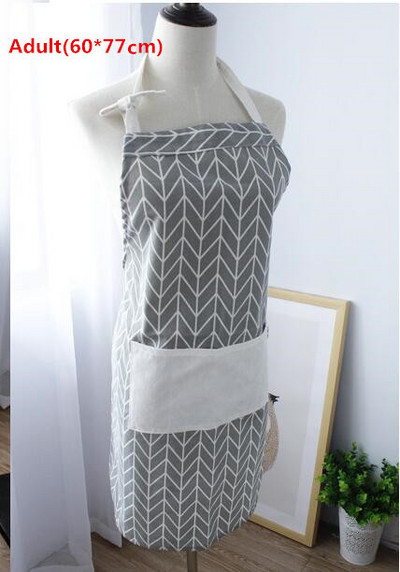 Uus mood Vanem-laps Reguleeritav puuvillane lina kvaliteetne köögipõll Mehed Naised Söögitegemiseks Küpsetamine Restoran Pinafore
