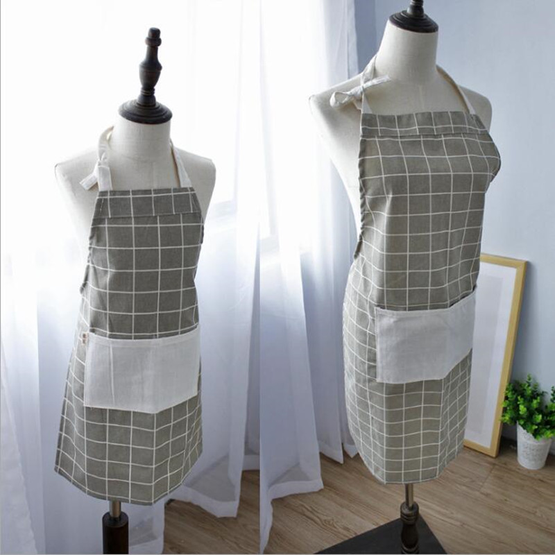Uus mood Vanem-laps Reguleeritav puuvillane lina kvaliteetne köögipõll Mehed Naised Söögitegemiseks Küpsetamine Restoran Pinafore