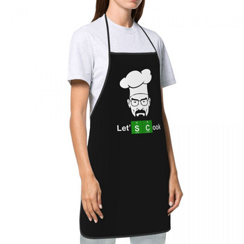 Ποδιά Breaking Bad Let\'s Cook για γυναίκες Άντρες Unisex Σαλιάρα Αστεία Κουζίνα Μαγειρική Tablier Κουζίνα Ζωγραφική σεφ