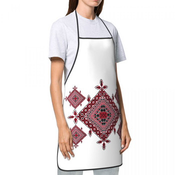 Арабски палестински татриз кръст бродерия лигавник престилка жени мъже готвач таблиер кухня за кухня готвене палестинско народно изкуство