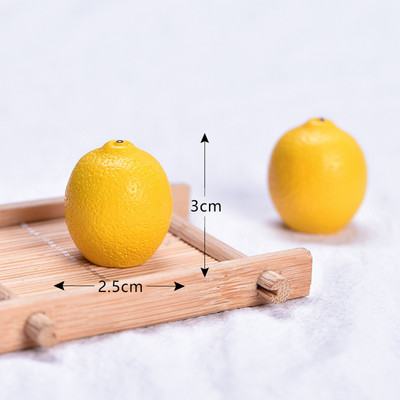 Simulation Resin Fruit Miniature Στολίδια Mango Lemon Lychee Pineapple Παιδικό πάρτι DIY Micro Landscape Αξεσουάρ