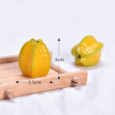 Simulation Resin Fruit Miniature Στολίδια Mango Lemon Lychee Pineapple Παιδικό πάρτι DIY Micro Landscape Αξεσουάρ