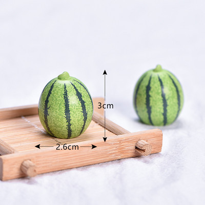 Simulation Resin Fruit Miniature Στολίδια Mango Lemon Lychee Pineapple Παιδικό πάρτι DIY Micro Landscape Αξεσουάρ