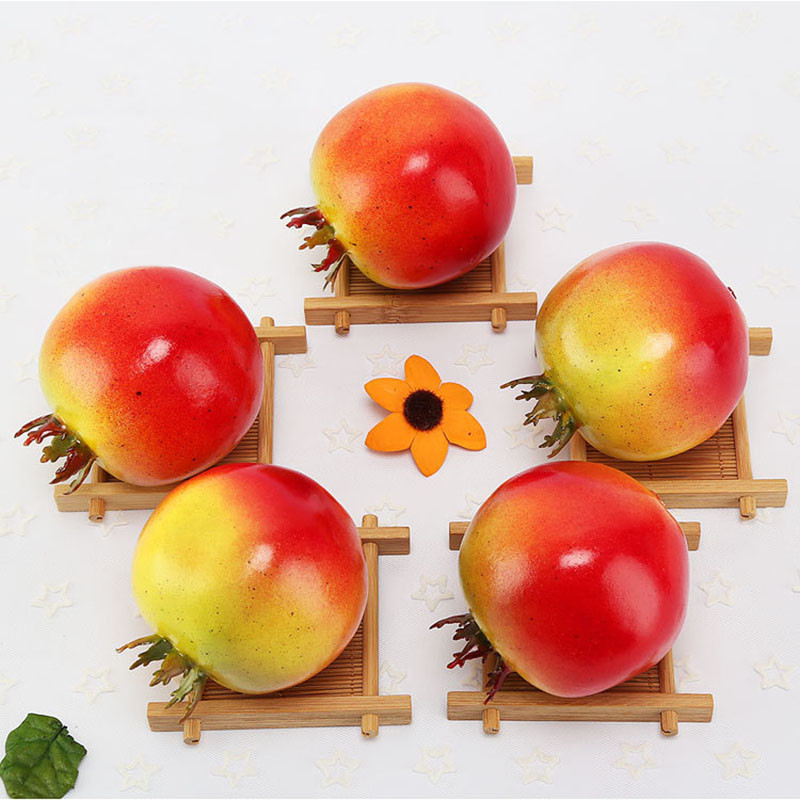 Kunstlikud puuviljad vaht võlts granaatõun puuviljad köögilaud DIY kodukaunistus plastist simulatsioon puuviljad granaatõun