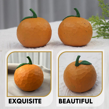 Φρούτα τεχνητά πορτοκάλια Πορτοκαλί ψεύτικα στηρίγματα διακόσμησης Μοντέλο στολίδι Ξύλινη οθόνη Κεντρική επιφάνεια ρεαλιστικής προσομοίωσης