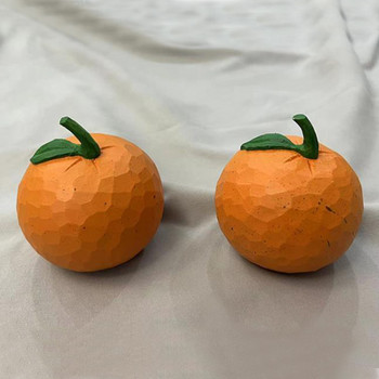 Плодове Изкуствени портокали Портокал Фалшива декорация Подпори Орнамент Модел на дървен дисплей Централна част Реалистична симулация Настолен плот