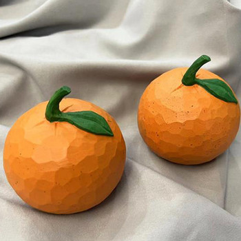 Φρούτα τεχνητά πορτοκάλια Πορτοκαλί ψεύτικα στηρίγματα διακόσμησης Μοντέλο στολίδι Ξύλινη οθόνη Κεντρική επιφάνεια ρεαλιστικής προσομοίωσης