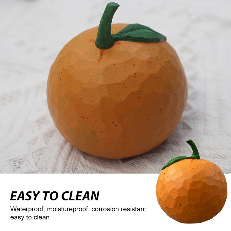 Puuviljad Kunstlikud apelsinid Apelsin võltskaunistused Rekvisiidid Ornament Mudel Puidust väljapaneku keskosa Elutruu simulatsiooniga lauaplaat